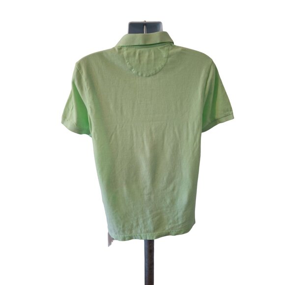 Chaps Mens Polo Shirt Medium LGreen Natural Stretch Cotton Casual Preppy - Picture 2 of 8